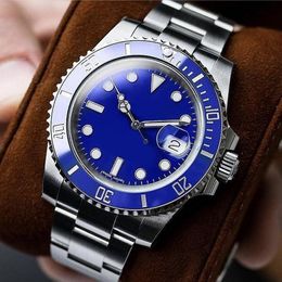 The latest flaunt version of men's watch popular's ceramic rotating blue bezel fashion novel dial full gold stainless steel strap 40mm automatic movement gift watchs