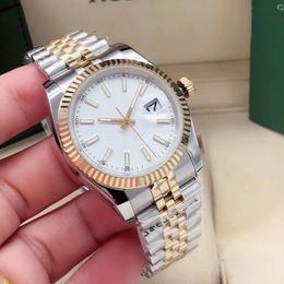 U1 High quality gold fashion mens womens watch 36MM date Mechanical automatic Sapphire Ladies dress watches Stainless steel bracel289M