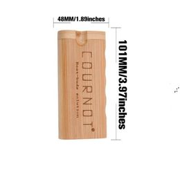 filtro de cigarro de madeira Desconto Acessórios para tabagismo Natural Bambu Dugout Caso de madeira com cerâmica um rebatedor tubos de morcego 78mm filtros de cigarro tubos fumadores-tubos rrf10993
