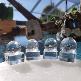 Clear Quartz Spheres Optical Protect Stone Anxiety Energy High Intentions Healing Crystal