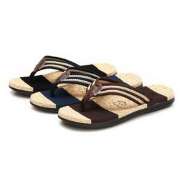 mens summer beach shoes UK - Slippers Summer Beach Men Flip Flops High Quality Sandals Zapatos Hombre Casual Shoe Support Wholesale Dec24