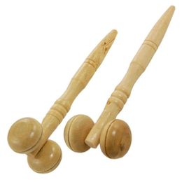2021 Wooden Face Roller Massager 360 Rotation Full Body Shape Face Slim Massage Tools Lifting Wrinkle Remover
