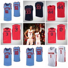 NCAA College Dayton Flyers Basketball Jersey 32 Jordy Tshimanga 33 Ryan Mikesell 35 Dwayne Cohill 4 Jared Becker Custom Ed