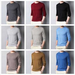 COODRONY Brand Sweater Men Spring Autumn Pull Homme Pure Color Casual O-Neck Pullover Knitwear Shirt Plus Size Clothes C1052 Y0907