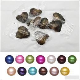 Pearl Loose Beads Jewellery Fancy Gift Akoya High Quality Love Freshwater Shell Oyster 6-8Mm Mixed Colours With Vacuum Packaging Drop Delivery