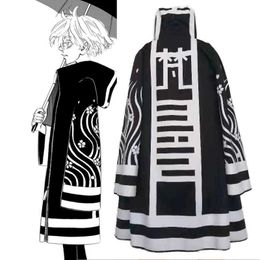 Anime Tokyo Revengers Kawaragi Senju Cosplay Costumes Jackets Kimono Robe Uniforms Coats Cloak Halloween Party Y0913