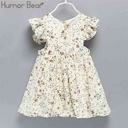 Girls Dress Summer Baby Kids Country Style Floral Girl Sleeveless A-line Children Clothing Princess 210611