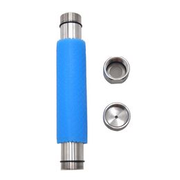 304 Stainless Steel Oil Extractor With Silicone Protection Metal Glass Extractor Tube Plant Oil Extraction Tube Glass Dab Tool