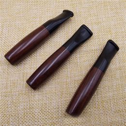 Natural Wooden Pipes Portable Dry Herb Tobacco Preroll Rolling Cigarette Smoking Holder Cigar Philtre Mouthpiece Tips Wood Tube Innovative Design High Quality DHL