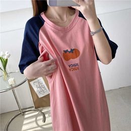 Summer Breastfeeding Clothes Short Sleeve Dresses For Pregnant Women 2021Hi-Q Nursing Top Maternity Clothes 9120 Q0713