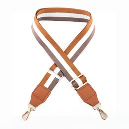 Bag with versatile woven adjustable shoulder strap bandwidth accessories female bag replacement belt