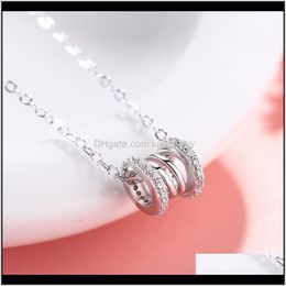 Necklaces & Pendants Jewelry Drop Delivery 2021 Love Stainless Steel Necklace Female Light Luxury Creative Spring, Hollow Pendant With Luxuri