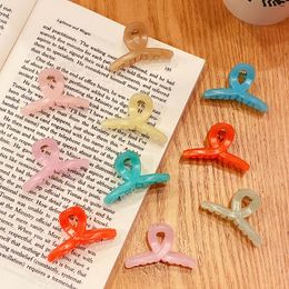 Girls Cute Colorful Small Cross Plastic Hair Claws Children Lovely Head Back Ponytail Decorate Hair Clips Hairpins Hair Accessories