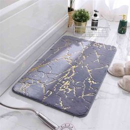 Non-Slip Bath Mats Super Absorbent Faux Rabbit Fur Shower Carpets Soft Bathroom Mats Modern Rugs Home Floor Toilet Decor 210727