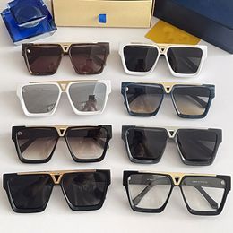 EVIDENCE SUNGLASSES Z1502E designer New millionaire mens sun glasses 10.0 thickness three-dimensional square plate fashion simple style anti UV400 black gold4Q42