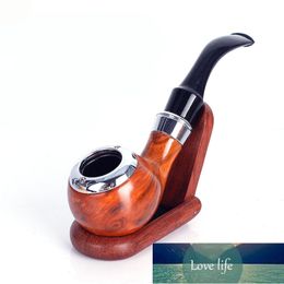 Hot Resin +metal Classic Wood Grain Pipes Chimney Philtre Smoking Pipe Tobacco Pipe Cigar Narguile Grinder Smoke Mouthpiece Factory price expert design Quality