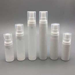 15ml 30ml 50ml Clear Frosted Bottle Empty Cosmetic Airless Container Refillable Pump Lotion and spray Bottles For Travel