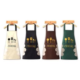 Aprons Hand Wipe Kitchen Household Cooking Apron Men's And Women's Oil-proof Waterproof Adult Fashion Overalls