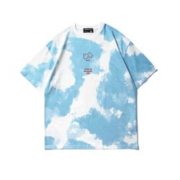 Vaca Impressão Tshirt Mens Hip Hop Japonês Verão Camiseta Streetwear Manga Curta Casual Algodão Harajuku Camisa Masculino 210527