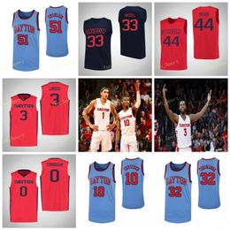 Jerseys Ncaa College Dayton Flyers Basketball Jersey 0 Rodney Chatman 1 Obi Toppin 10 Jalen Crutcher 11 Sean Loughran Custom Ed