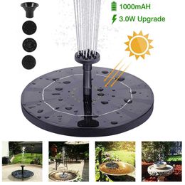 Solar Water Fountain Pool Pond fall Garden Decoration Outdoor Bird Bath Powered Floating Pump 210713