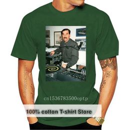 Homens camisetas 2021 moda marca tops masculino camiseta homens dj saddam hussein t-shirt technics 1200 Iraque casa edm hip hop