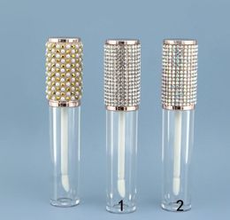 Plastic Diamond Round Lip gloss Tubes Clear Bottles Empty Lip Glaze Packing Lipgloss Lipstick Containers Concealer