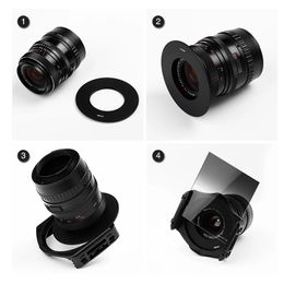 21in1 Camera Gradient ND2 4 8 16 Square ND Philtre Set Kit for Cokin P Series Holder Hood Adapter Rings DSLR