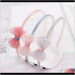 Drop Delivery 2021 Baby Headbands Girls Princess Jewellery Band Shining Bow Childrend Designer Headband Kids Lace Bowknot Hair Accessories Gilp