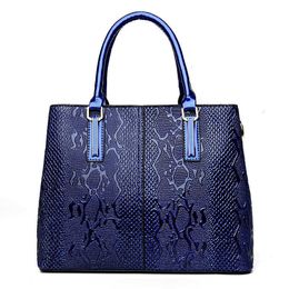 HBP Non-Brand Tote fashion patent leather snake Pu women's one shoulder hand bag 1 sport.0018