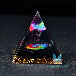 Orgone pyramide magie vision d'améthyste boule de quartz guérison méditation cadeau homme cadeau femme cadeau de vacances