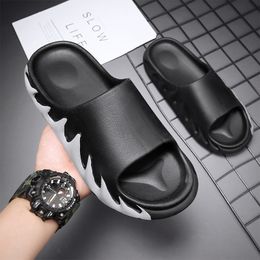 Modische schwarze Hausschuhe, bequem, atmungsaktiv und leicht, Outdoor-Damen-Herren-Flip-Flops, Herren-Damen-Sandstrandschuhe, Duschraum, Innenbereich, Abnutzung