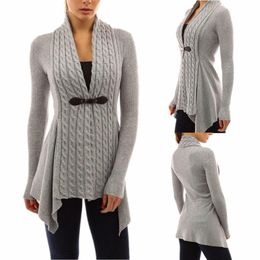 Women's Sweaters 2021 Jacket Women Sexy V Neck Knitted Cardigan Bandage Casual Pullover Jumper Coat Tops Sweater Femme Autumn Winter Clothes