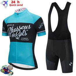 Racing Sets Morvelo World Team Short Sleeve Bike Clothes Breathable Bib Shorts Cycling Clothing Maillots Ropa Ciclismo Hombre