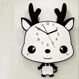 Wall Clocks Creative Clock Living Room Home Fashion Children Personality Modern Minimalist Swing Mute Charts