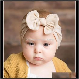 Baby Maternity Drop Delivery 2021 Bow Band Kids Soft Headbands Toddler Baby Headdress Infant Hairbands Children Hair Accessories Iemkc