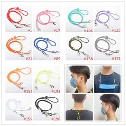 12 Colours Anti-loss Mask Rope Extension Reusable Face Mask Holder Glassses Masks Lanyard Hang On Neck String Masks Rope DAP72