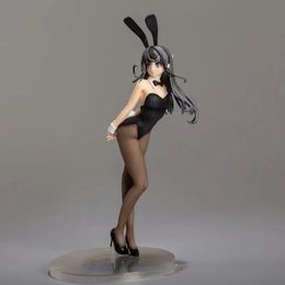 Anime Sexy Girls Figure Sakurajima Mai Bunny Ver. 1/7 Scale Painted PVC Action Figure Collectible Model Adult Toy Doll Gift 27cm Q0522