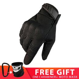 Motorcycle Summer Breathable Tactical Full Finger Moto Touchscreen Motocross Motorbike Riding Cycling Biker Gloves