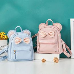 Meninas mini mochila bolsa bonito arco bolsas para bebê kawaii escola crianças mochilas bolsa