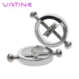 yutong VATINE 1 Pair Nipple Clamps Breast Clips Stimulator Erotic Toys nature Slave Restraints for Couple Adult Games