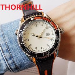 factory mens simple designer quartz watches 44mm fabric nylon strap waterproof wristwatch montre de luxe