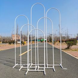 6PCS Wedding Party Birthday Baby Shower Backdrops Arch Decoration Grand-Event Stage Iron Rack Archway Props Fame Billboard Adverti210T