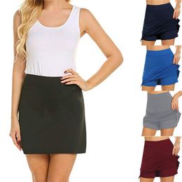 Fashion Skirts Womens Active Performance Skort Lightweight Skirt For Running Tennis Golf Sport Mini Faldas Mujer Moda