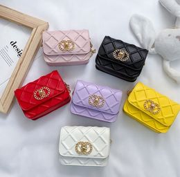 Korean version of small children handbag candy Colour personality cross-body girls bag chain western-style baby shoulder bags