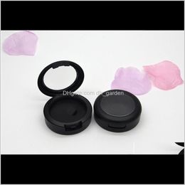 Boxes Packing Office School Business & Industrial Drop Delivery 2021 36Mm Frost Black Empty Blusher Compact Box Plastic Eyeshadow Case Clear