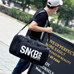 Men Women Gym Bag For Sneaker Shoes Compartment Packing Organiser Waterproof Nylon Sport Travle Duffel Bags Wholesale 220228