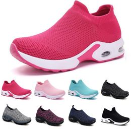 style42 fashion Men Running Shoes White Black Pink Laceless Breathable Comfortable Mens Trainers Canvas Shoe Sports Sneakers Runners 35-42