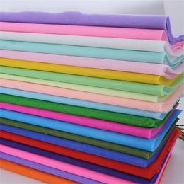 40 pcs que envolve o papel de tecido colorido para o casamento de DIY / decoração de flor 50 * 50cm Embalagem 100 2198 v2