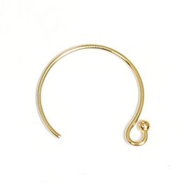 Beadsnice 14k Gold Filled round Hiphop Hoops Earring components